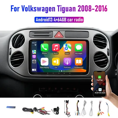 9'' Wireless CarPlay Android Auto Head Unit Car Radio For VW Tiguan 2008-2016 • $228