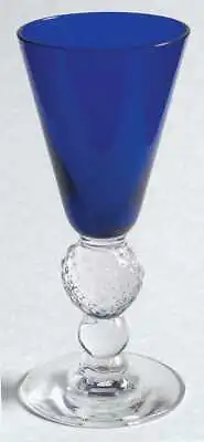 Morgantown Golf Ball Cobalt Blue  Sherry Glass 3819246 • $109.95