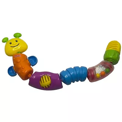 Fisher Price Snap-Lock Caterpillar Six Colorful Activity Beads Sensory Toy 2011 • $10.49