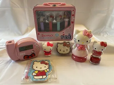 Hello Kitty Lot Of 6 AM/FM Alarm Clock Radio Finger Nail Polish Note Pad Cards • $26.99