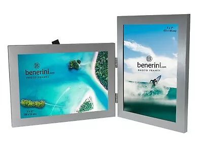 £19.99 • Buy Double Photo Frame 5 X 7 Hold 2 Picture Twin Folding Collage Multi 7 X 5 