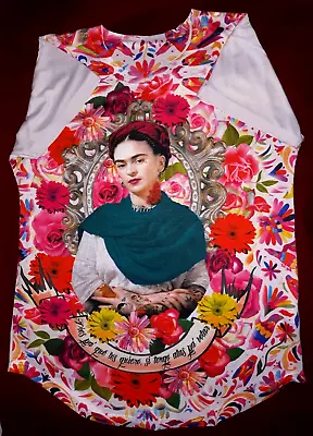 Frida Kahlo Soft Soft T Shirt 100% Polyester  Feet For What....if I Have Wings  • $10.95