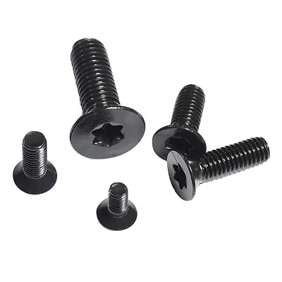 Flat Head Torx Security Machine Screws - Black A2 304 Stainless Steel • £2.56