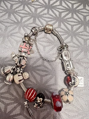 $127.84 • Buy Authentic Pandora Rare Discontined Charms Silver 925 ALE Charms And 14ct Gold