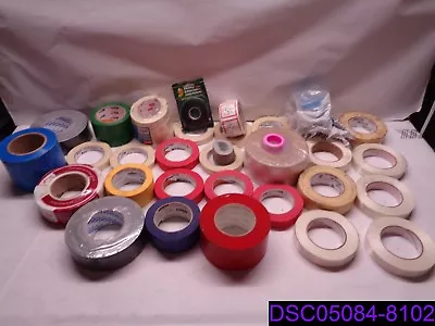 Qty = 31: Mixed Lot Of Tape. Many Sizes Styles. Duct Masking Plumbing & More • $38.75