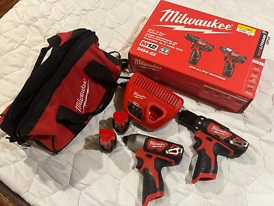 Milwaukee M12 FUEL 12V Drill Driver Combo Kit - 2494-22 • $70