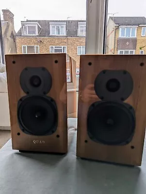 Quad 11 L2 Speakers Gloss Cherry Wood Veneer Boxed With All Accessories. • £200