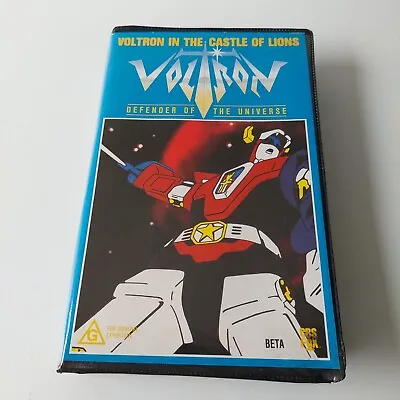 Vintage & Rare Voltron In The Castle Of Lions Betacord Video Cassette Clamshell • $12.95
