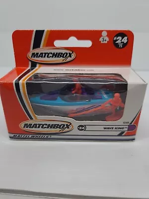 Vintage Matchbox Wave King MB #24 (2000) New In Unopened Box Blue Boat 92806 NIB • $21.21