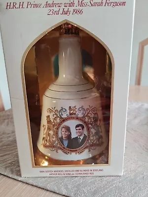 Wade Bell’s Decanter (empty) Marriage Of Prince Andrew & Sarah Ferguson 1986 • £30