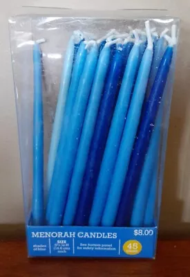 45ct Blue Shades Menorah Candles Pack • $5.99