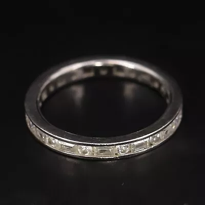 Sterling Silver - VICTORIA WIECK White CZ Infinity Band Ring Size 9 - 2.5g • $2.99