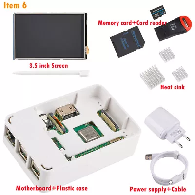 Raspberry Pi 3B+ 3B Model Plus Motherboard Kit W/ Case 3.5 / 7  Screen Heat Sink • $591.78