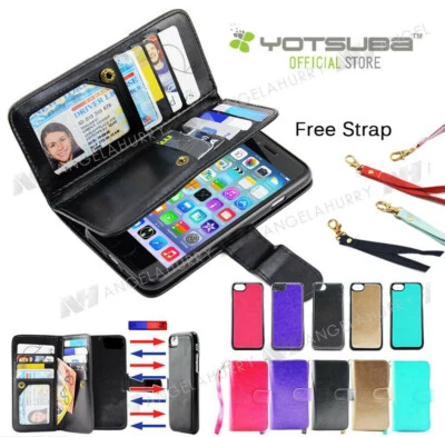 $11.93 • Buy For IPhone X 8 7 Plus Premium Case Magnetic BUSINESS WALLET Card Cover AU