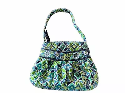 Vera Bradley Daisy Daisy Small Hannah Purse Mini Bag Green Blue Floral Quilted • $12.97