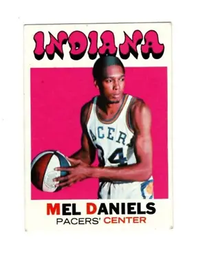 1971 Topps MEL DANIELS RC ROOKIE #195 EX--ABA Pacers Hall Of Fame!! • $19.99