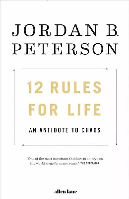 NEW 12 Rules For Life 2019 By Jordan B. Peterson Paperback Book | FREE SHIPPINGH • $17.35