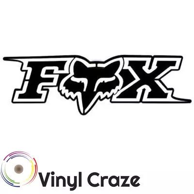 8  Fox Head BMX MX Vinyl Motocross Racing Decal ANY Color FREE Replacement/SHIP • $6.79