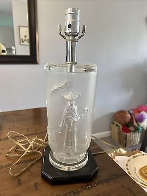 Vintage Glass Mandarin Vase Turned Into A Lamp Need To Rewire • $40