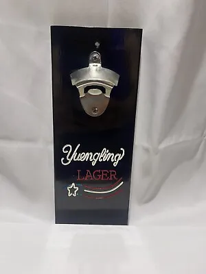 $24.69 • Buy Yuengling Lager Beer Sign With Opener Black Red White And Blue Free Shipping