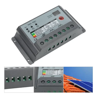 £12.19 • Buy Solar Charge Controller For 12V/24V Batteries Panel Dual Battery Regulator UK