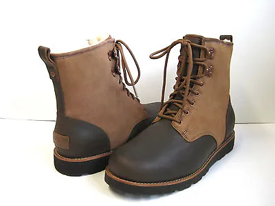 Ugg Hannen Tl Men Boots Leather Dark Chestnut Us 10 /uk9 /eu43  • $159.99