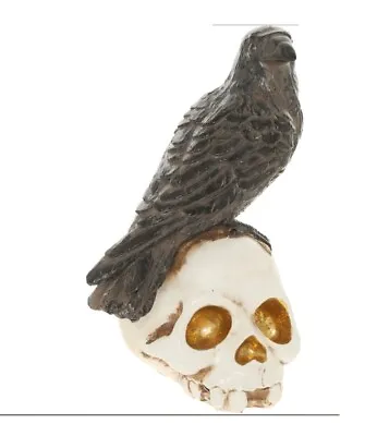 Rubber Latex Mould Crow Raven On Skull Halloween Gothic Pagan  Magic Alter • £15