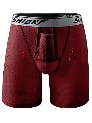 Mens Quick-Dry Sports Underwear Boxer Briefs Stretch Solid Boxer Brief Underwear • $8.99