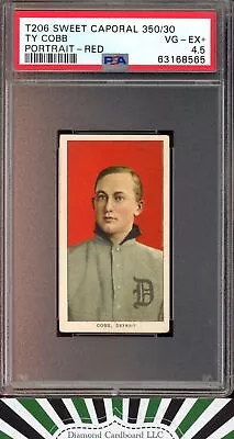 1909 T206 Sweet Caporal Ty Cobb Red Portrait PSA 4.5 VGEX+ [TOP EYE APPEAL] • $12795