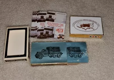 3 TRUCKS Trucking Company Playing Cards DECKS Lot One Sealed One Very Old &Parts • $8.99