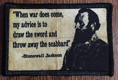 Civil War Stonewall Jackson Morale Patch Tactical Military Army Badge Hook Flag • $8.49