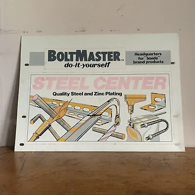 Vintage 1980s Boltmaster Hardware Store Display Advertisement. Garage Man Cave • $30