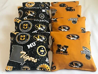 8 Cornhole Missouri Mizzou Tigers Corn Hole Bean Bags Baggo Tailgate Toss  • $31.97