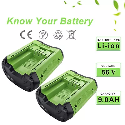 For EGO BA4200T BA2800T BA5600T 56V 9000mAh ARC-Lithium Cordless Battery • £146.89