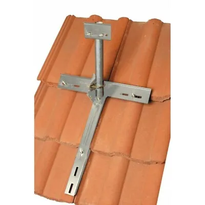 £45.88 • Buy CCTV TV Aerial Satellite Dish Roof Tile Slate Clamp Fixing Bracket Mount 100378