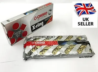 New CHOHO Heavy Duty X Ring Gold Motorcycle Chain 530 122 Yamaha FZ1 Fazer 06-13 • £44.95