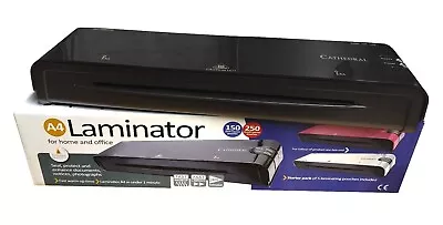 A4 Black Heated Electric Laminator Cathedral Machine Roller A5 High Quality • £20.95