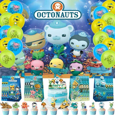 Octonauts Party Decorations Birthday Set  Balloons Cake Topper Gift Bags Banner • £32.26