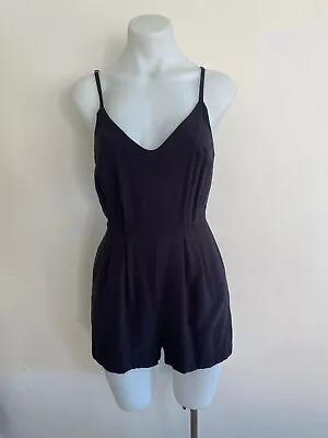 KOOKAI Black Vicky Playsuit Size 36 (Au 8) • $48.75