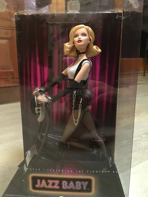 $190 • Buy Jazz Baby Cabaret Dancer BLONDE Barbie Doll, Pivotal Body, 2007 Gold Label L6249