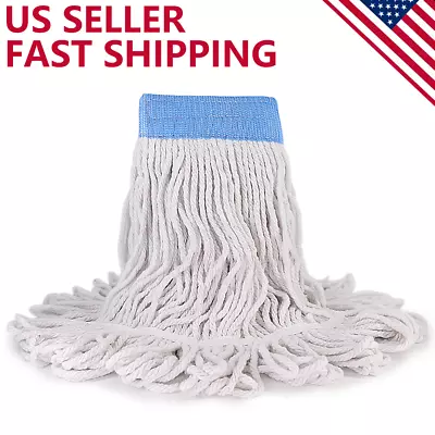 Loop-End Cotton String Heavy Duty Mop Head Refills 6 Inch Headband Replacement • $9.99