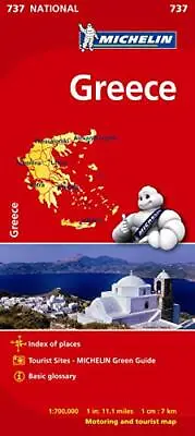 Greece - Michelin National Map 737: Map (M... Michelin • £7.99