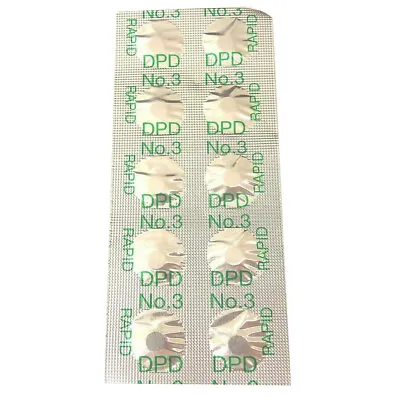 DPD 3 (50) TABLETS POOL SPA WATER CHLORINE/BROMINE TEST TABLET- 5PK (50 Tablets) • $8.94
