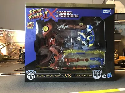 $59.95 • Buy Transformers X Street Fighter 2 Hot Rod Ken Vs Arcee Chun-Li Hasbro