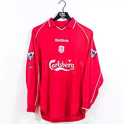 2001 2002 Reebok Liverpool Home Jersey Small 34-36 Michael Owen #10 EPL VTG • $184.97