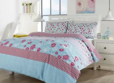 £11.99 • Buy Chelsea Duvet Quilt Cover Set, Floral Single Double King Size Bed Linen, Multi