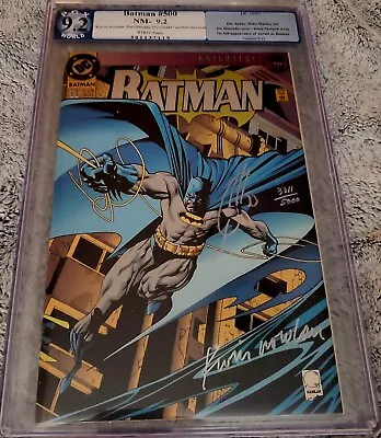Batman #500 PGX 9.2 SS  1993 Collector's Edition Diecut Foil Auto W/Certificate  • £157.85