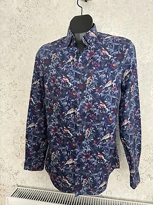 M&S Autograph Mens Casual Long Sleeve Shirt. Tropical. Small. Excellent. MR20209 • £4.50