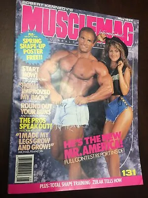 Musclemag International Magazine May 1993 Mr. America Mike Scarcella • $29.99