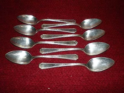 Antique Rogers & Son Silver Plated Spoons Lot Of 6 With Bonus NSC EPNS Spoons • $19.99